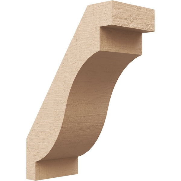 Ekena Millwork 5-inch W x 10-inch D x 14-inch H Copenhagen Rough Cedar Woodgrain TimberThane Knee Brace, Primed BRCUR05X10X14CHGRCPR - main